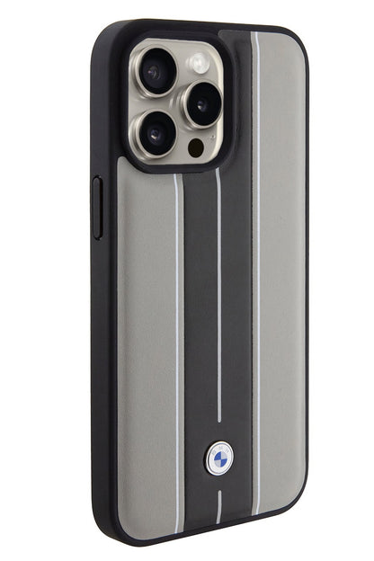 Apple iPhone 15 Pro Max Magsafe uyumlu BMW Lisanslı Stripe Kılıf