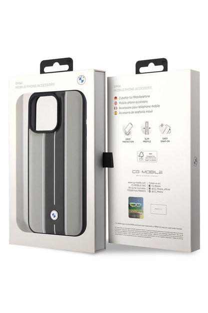 Apple iPhone 15 Pro Max Magsafe uyumlu BMW Lisanslı Stripe Kılıf