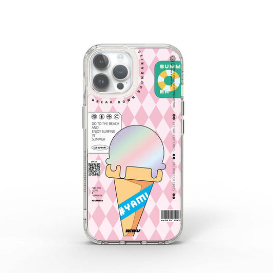 Summer Serisi Çift Katman Desenli iPhone 15 Pro Max Kılıf