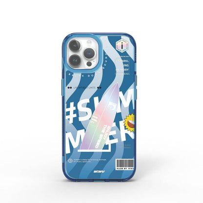 Summer Serisi Çift Katman Desenli iPhone 15 Pro Max Kılıf