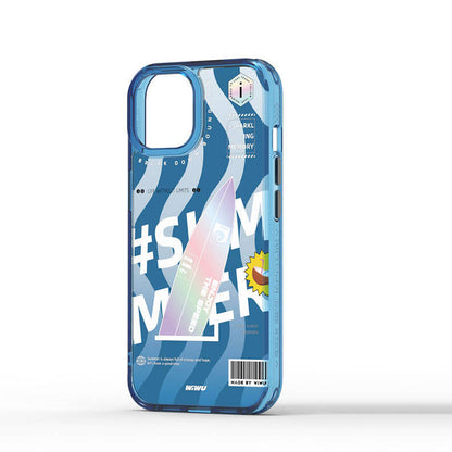 Summer Serisi Çift Katman Desenli iPhone 15 Pro Max Kılıf