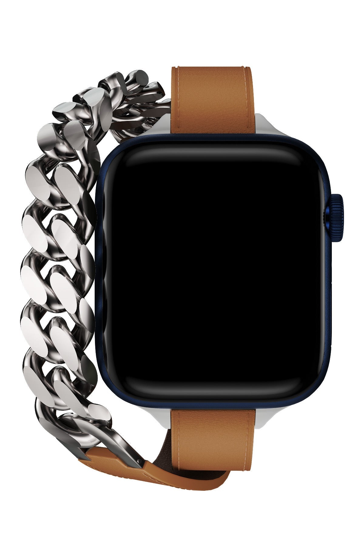 Apple Watch Uyumlu Double Tour Deri Kordon Taba