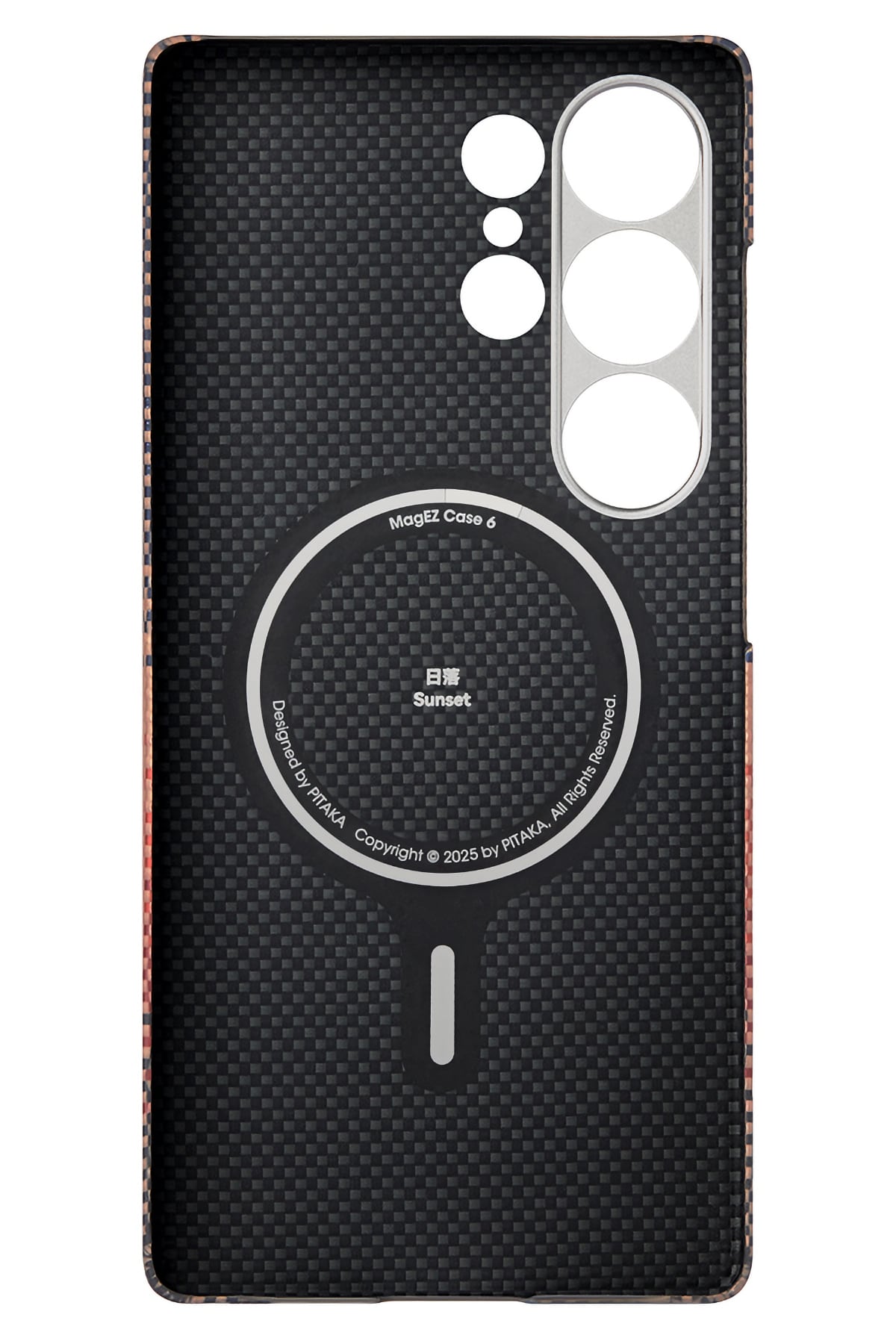 Tactile Woven Galaxy S25 Ultra MagSafe Uyumlu Aramid Fiber Kılıf Sunset