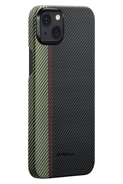 Tactile Woven iPhone 15 Plus MagSafe Uyumlu 600D Aramid Fiber Kılıf Overture