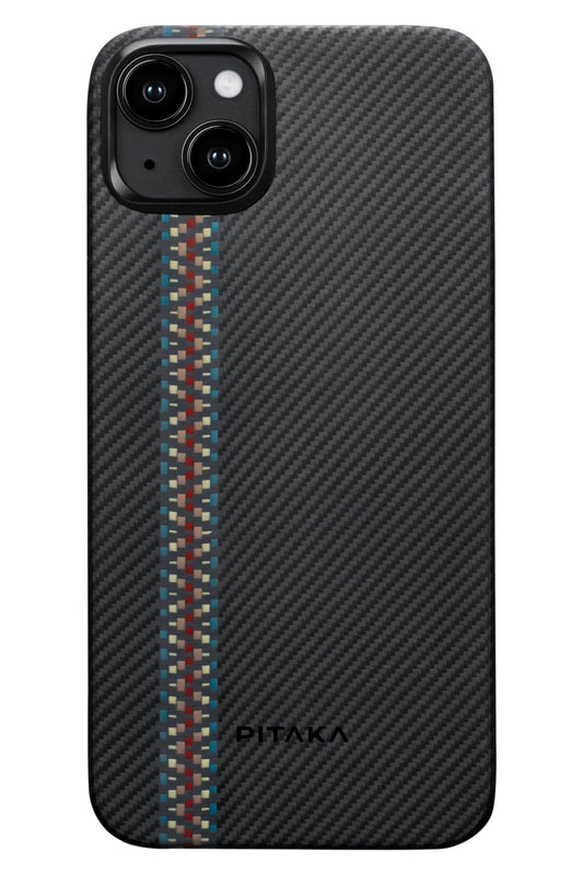 Tactile Woven iPhone 15 Plus MagSafe Uyumlu 600D Aramid Fiber Kılıf Rhapsody