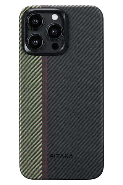 Tactile Woven iPhone 15 Pro MagSafe Uyumlu 600D Aramid Fiber Kılıf Overture