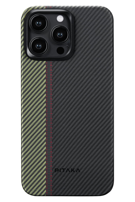 Tactile Woven iPhone 15 Pro MagSafe Uyumlu 600D Aramid Fiber Kılıf Overture