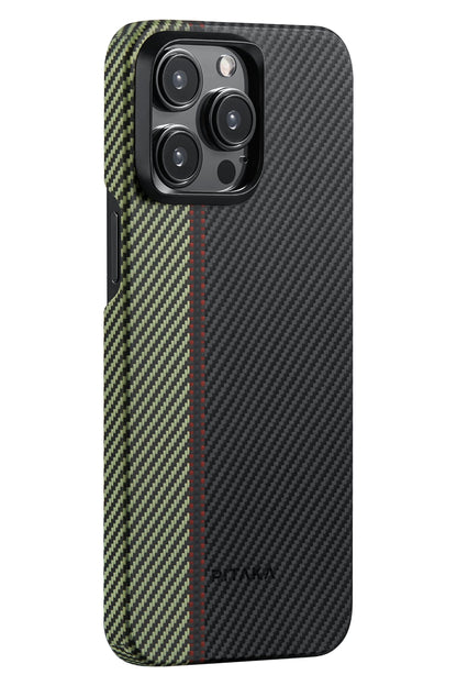 Tactile Woven iPhone 15 Pro Max MagSafe Uyumlu 600D Aramid Fiber Kılıf Overture