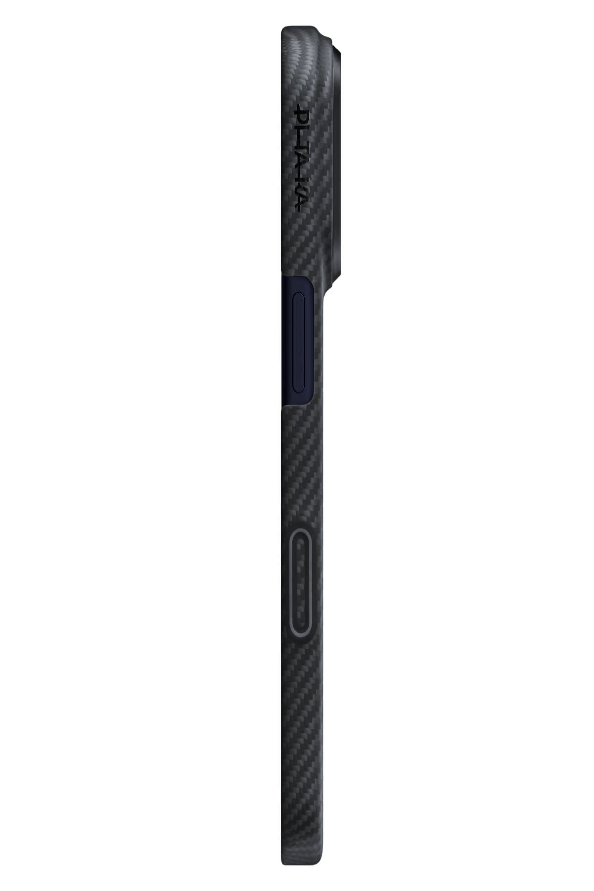 Tactile Woven iPhone 17 Pro MagSafe Uyumlu 1500D Aramid Fiber Kılıf Black-Gray Twill