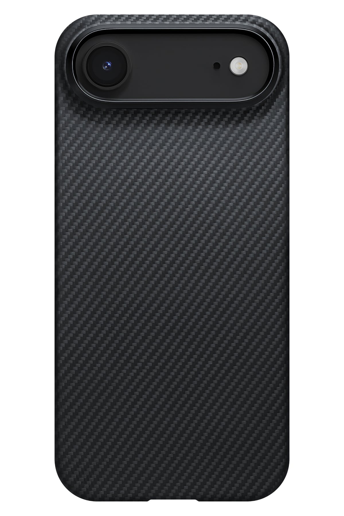 Tactile Woven iPhone 17 Air MagSafe Uyumlu 1500D Aramid Fiber Kılıf Black-Gray Twill