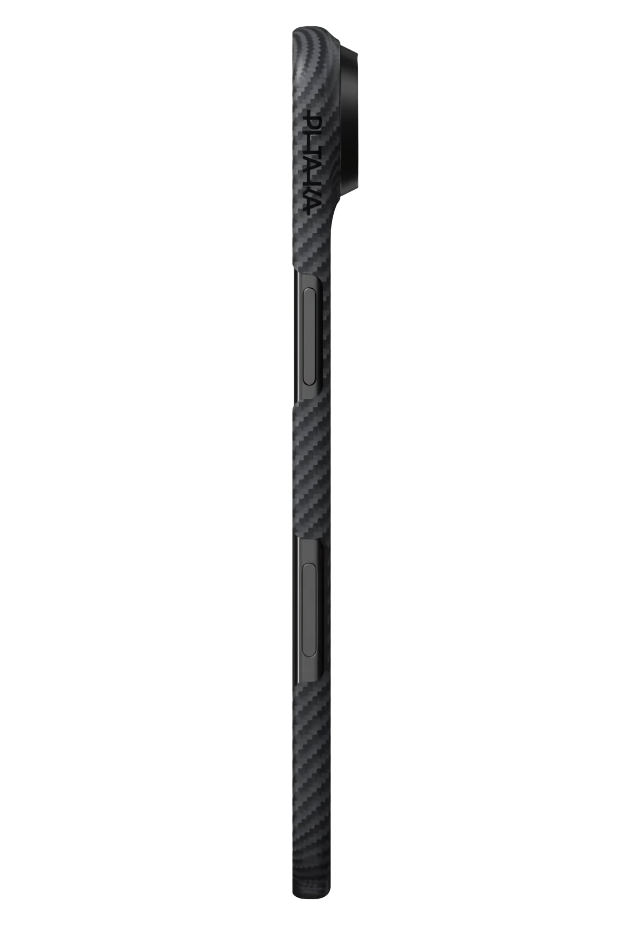 Tactile Woven iPhone 17 Air MagSafe Uyumlu 1500D Aramid Fiber Kılıf Black-Gray Twill