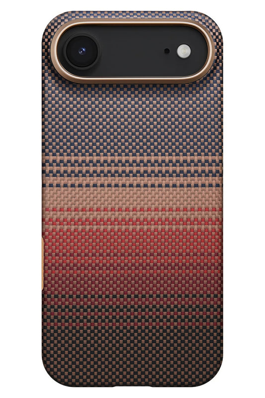 Tactile Woven iPhone 17 Air MagSafe Uyumlu Kılıf Sunset