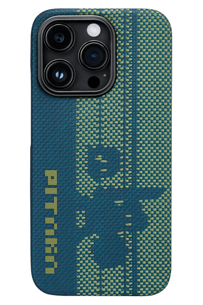 Tactile Woven Pixel iPhone 14 Pro MagSafe Uyumlu 600D Aramid Fiber Kılıf