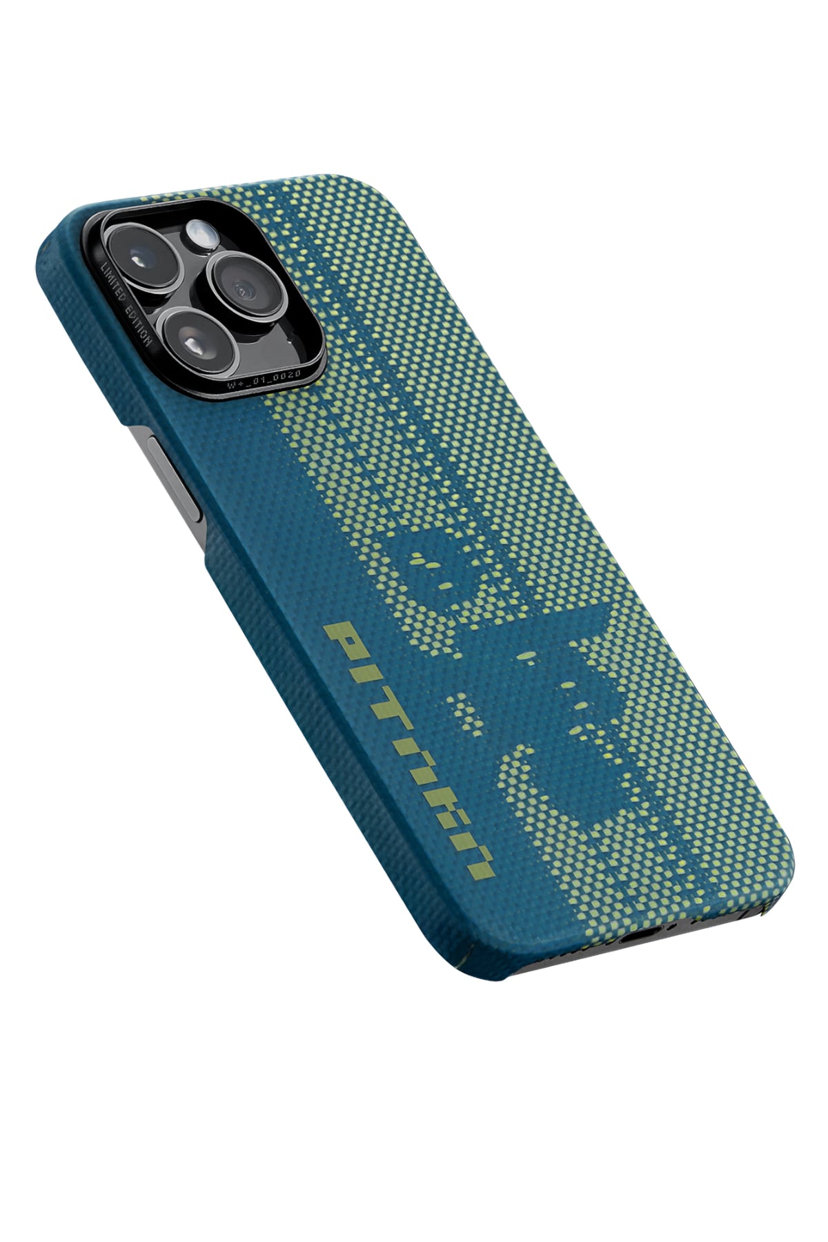 Tactile Woven Pixel iPhone 14 Pro MagSafe Uyumlu 600D Aramid Fiber Kılıf