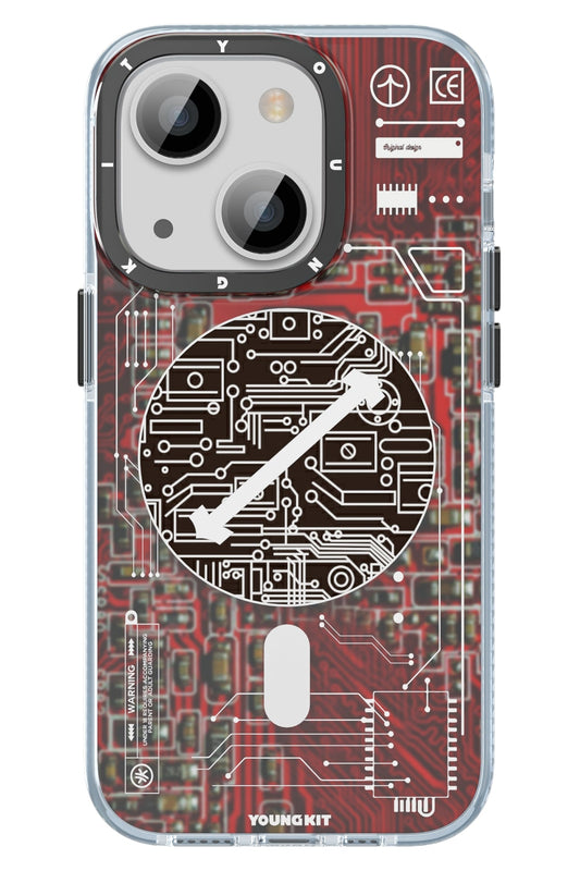 Youngkit Technology iPhone 15 Magsafe Uyumlu Kırmızı Kılıf