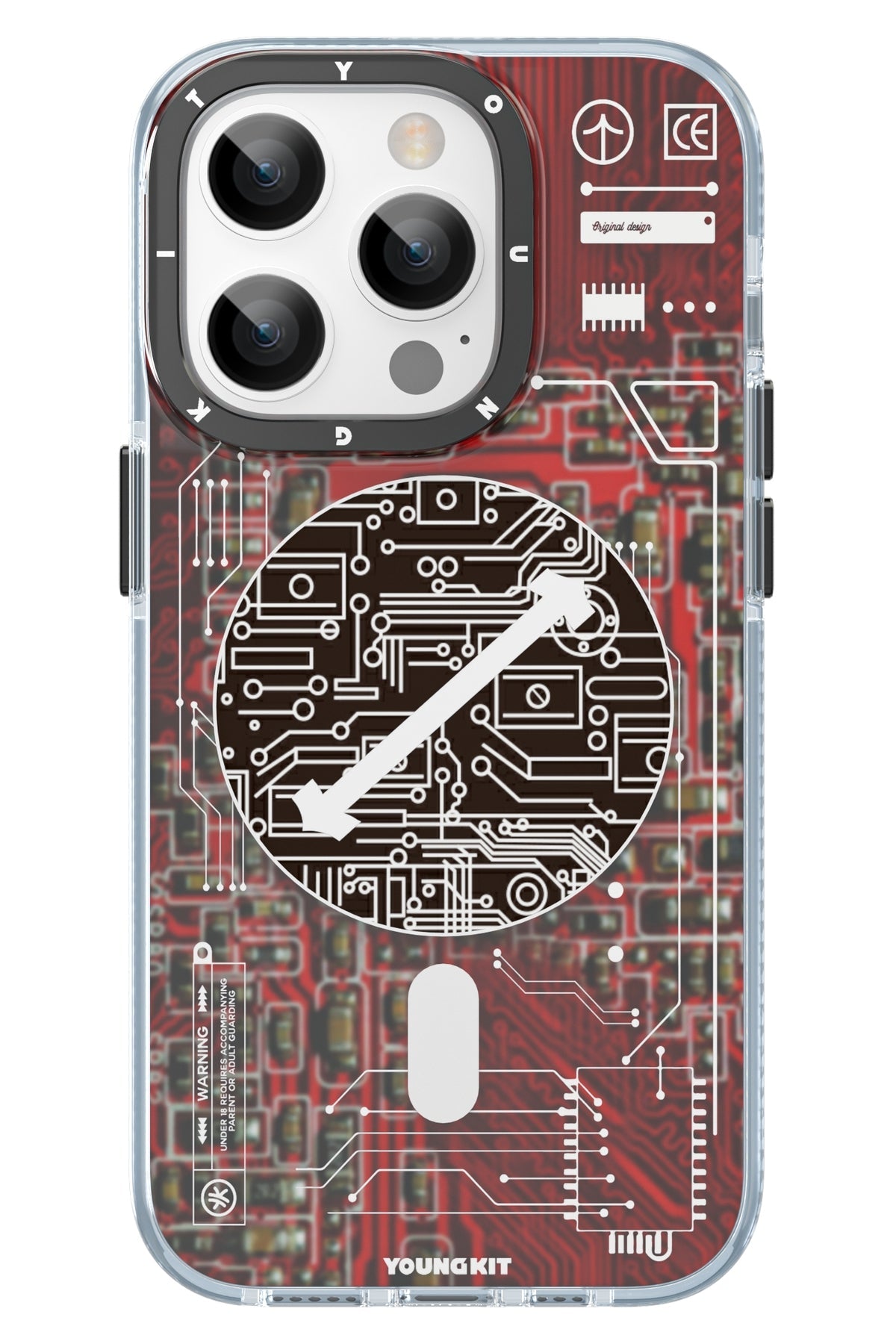 Youngkit Technology iPhone 14 Pro Max Magsafe Uyumlu Kırmızı Kılıf