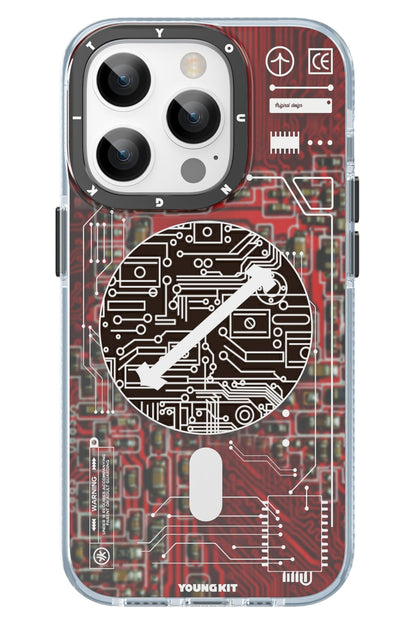Youngkit Technology iPhone 14 Pro Max Magsafe Uyumlu Kırmızı Kılıf