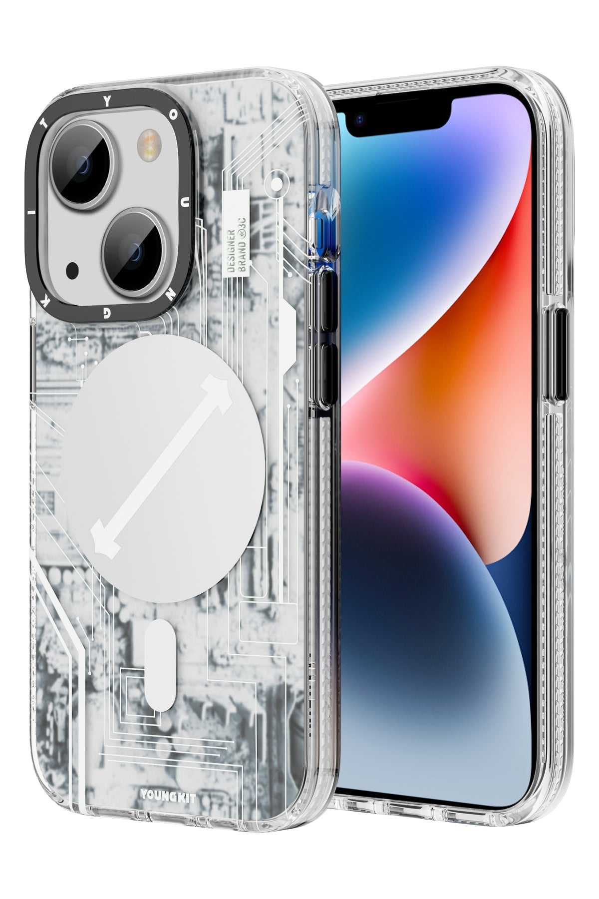 Youngkit Technology iPhone 14 Magsafe Uyumlu Beyaz Kılıf