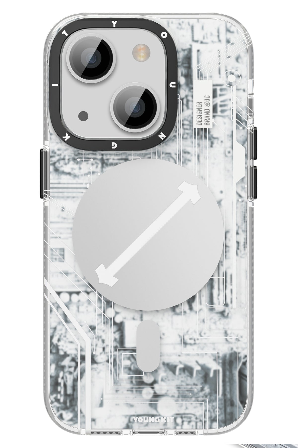 Youngkit Technology iPhone 14 Magsafe Uyumlu Beyaz Kılıf