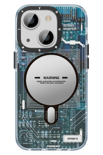 Youngkit Technology iPhone 14 Magsafe Uyumlu Mavi Kılıf