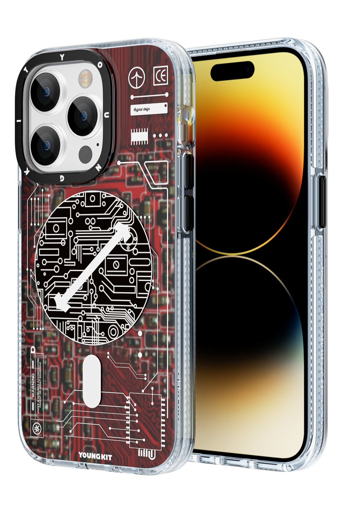 Youngkit Technology iPhone 13 Pro Max Magsafe Uyumlu Kırmızı Kılıf