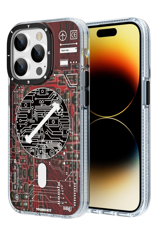 Youngkit Technology iPhone 13 Pro Max Magsafe Uyumlu Kırmızı Kılıf