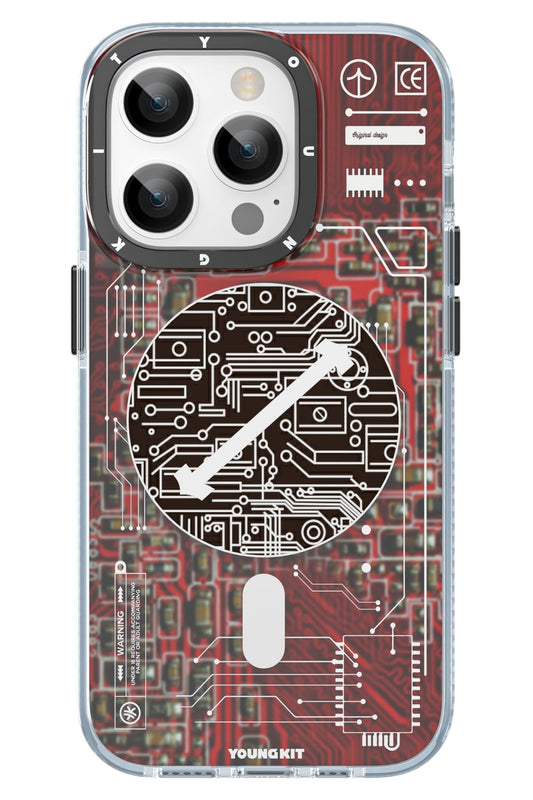 Youngkit Technology iPhone 15 Pro Max Magsafe Uyumlu Kırmızı Kılıf