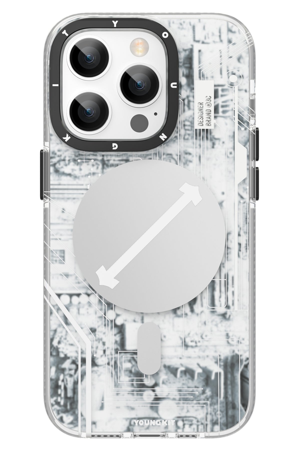Youngkit Technology iPhone 15 Pro Max Magsafe Uyumlu Beyaz Kılıf