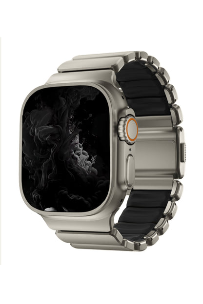 TitaFlex Apple Watch Ultra Uyumlu Titanyum Kordon Drax