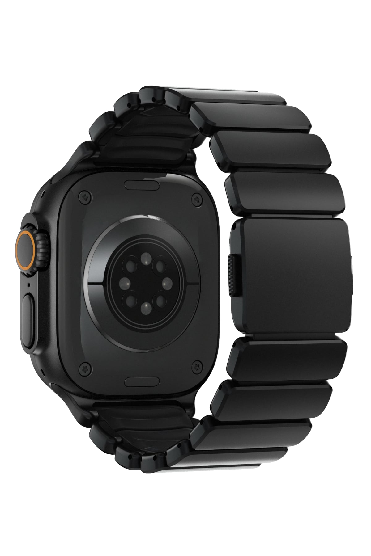 TitaFlex Apple Watch Ultra Uyumlu Titanyum Kordon Obsid