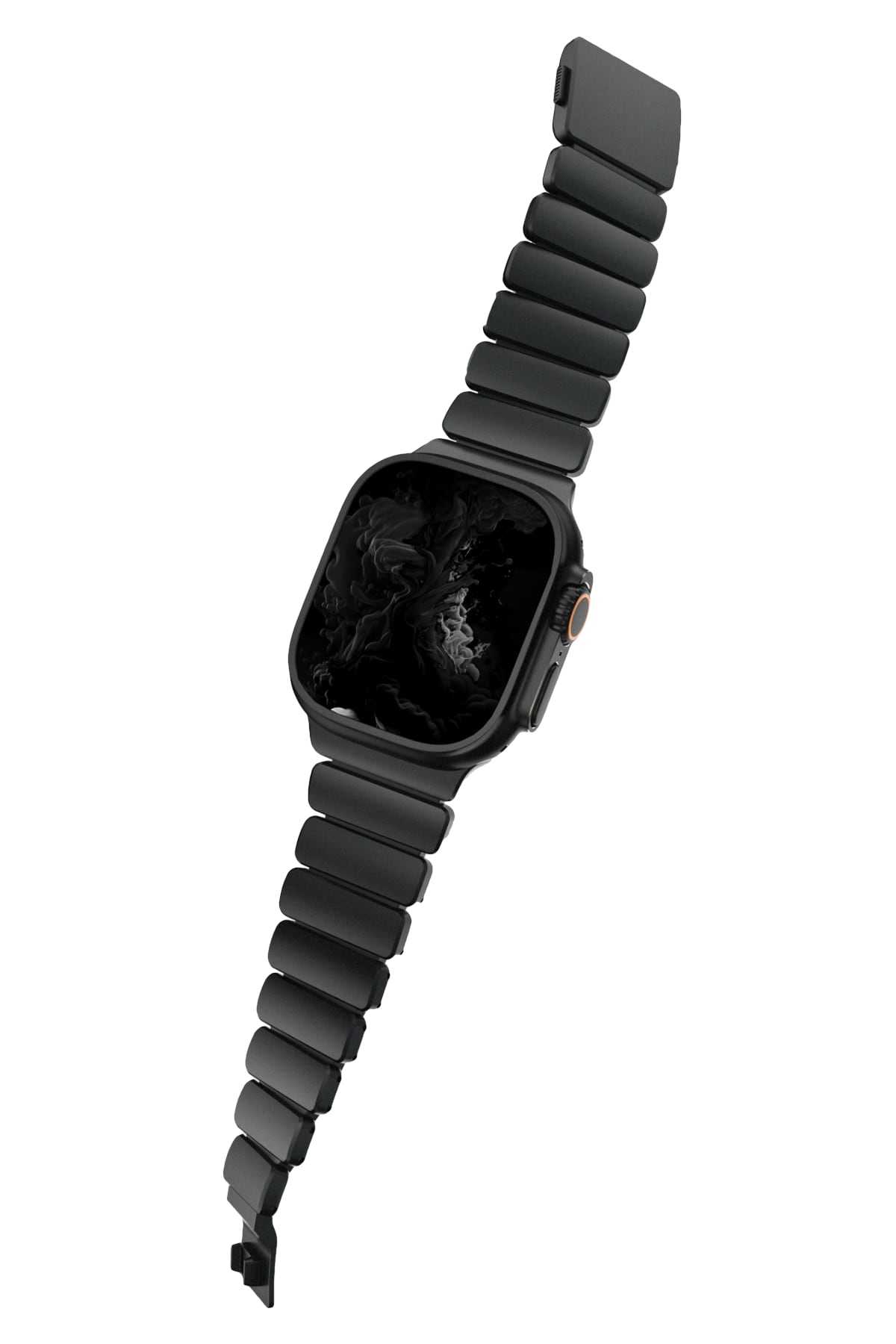 TitaFlex Apple Watch Ultra Uyumlu Titanyum Kordon Obsid