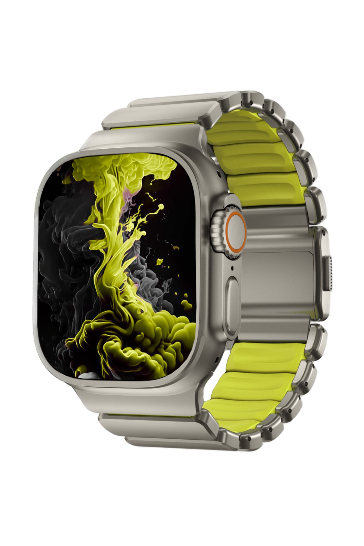 TitaFlex Apple Watch Ultra Uyumlu Titanyum Kordon Pulse