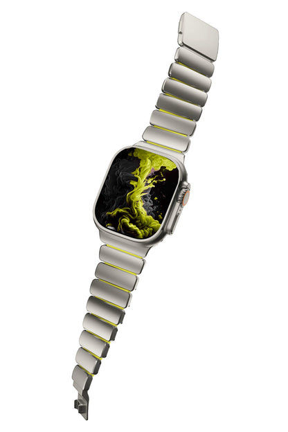 TitaFlex Apple Watch Ultra Uyumlu Titanyum Kordon Pulse