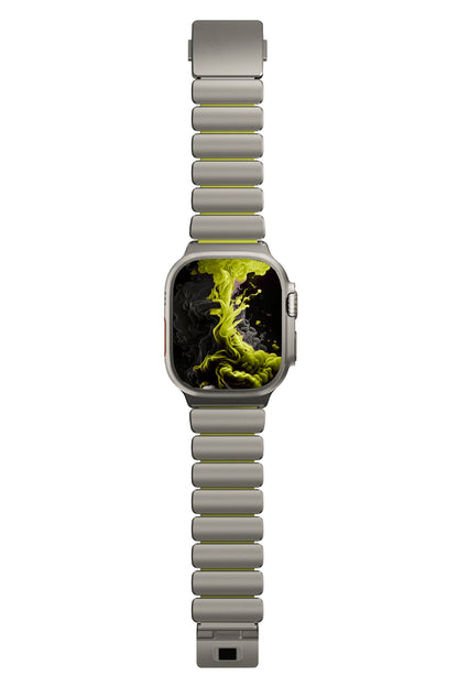 TitaFlex Apple Watch Ultra Uyumlu Titanyum Kordon Pulse
