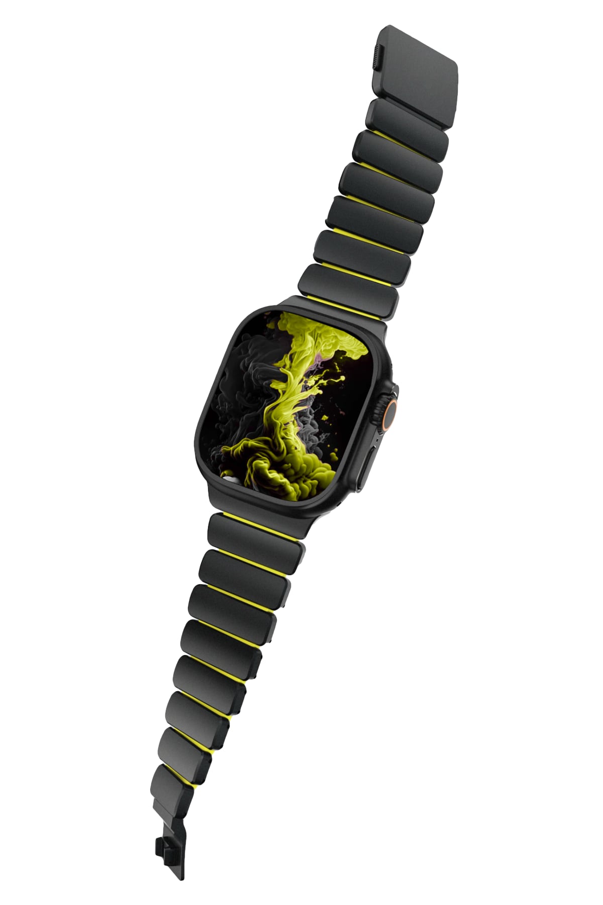 TitaFlex Apple Watch Ultra Uyumlu Titanyum Kordon Shock