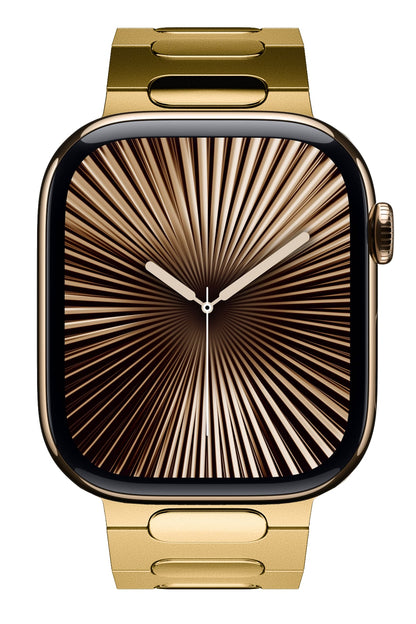 Titanova Apple Watch Uyumlu Titanyum Kordon Gold