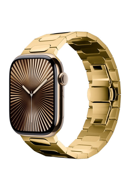 Titanova Apple Watch Uyumlu Titanyum Kordon Gold