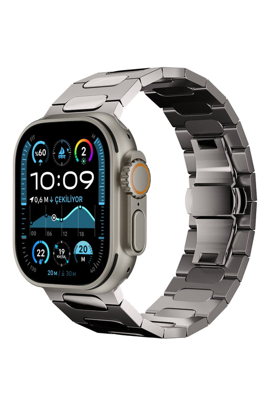 Titanova Apple Watch Uyumlu Titanyum Kordon Naturel