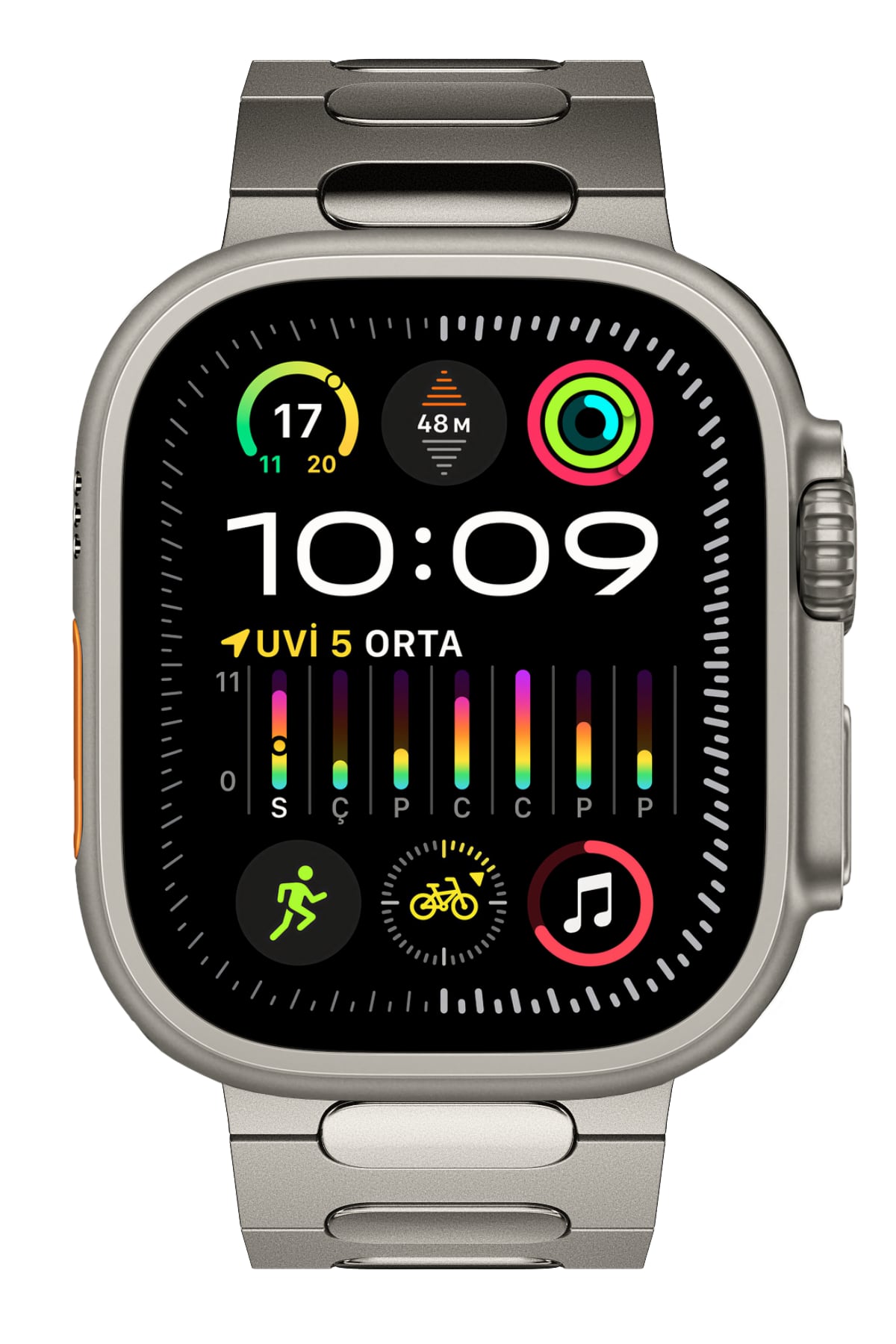 Titanova Apple Watch Uyumlu Titanyum Kordon Naturel