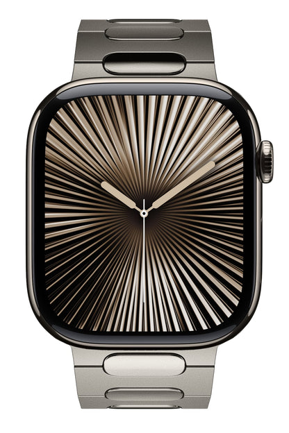 Titanova Apple Watch Uyumlu Titanyum Kordon Naturel