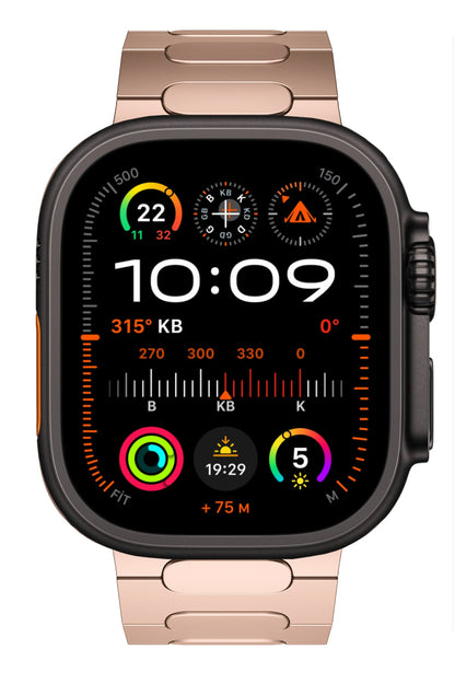 Titanova Apple Watch Uyumlu Titanyum Kordon Rose