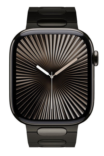 Titanova Apple Watch Uyumlu Titanyum Kordon Siyah