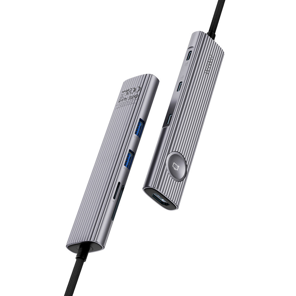Travel Wi-HB8001 8in1 HDMI 4K 60Hz 100W PD Type-C Hub