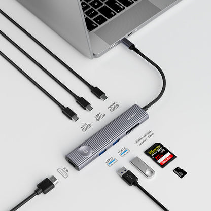 Travel Wi-HB8001 8in1 HDMI 4K 60Hz 100W PD Type-C Hub