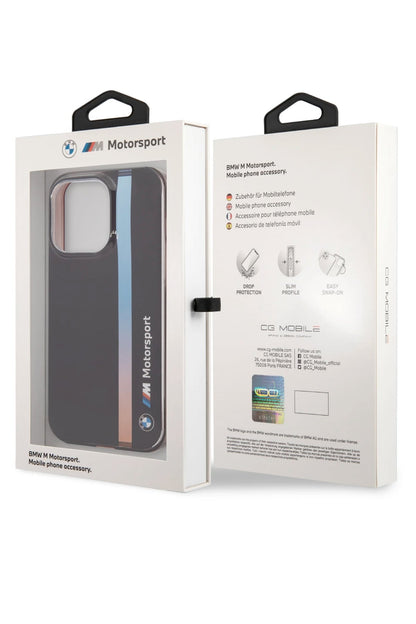 Apple iPhone 14 uyumlu BMW M Motorsport Lisanslı Tricolor Kılıf