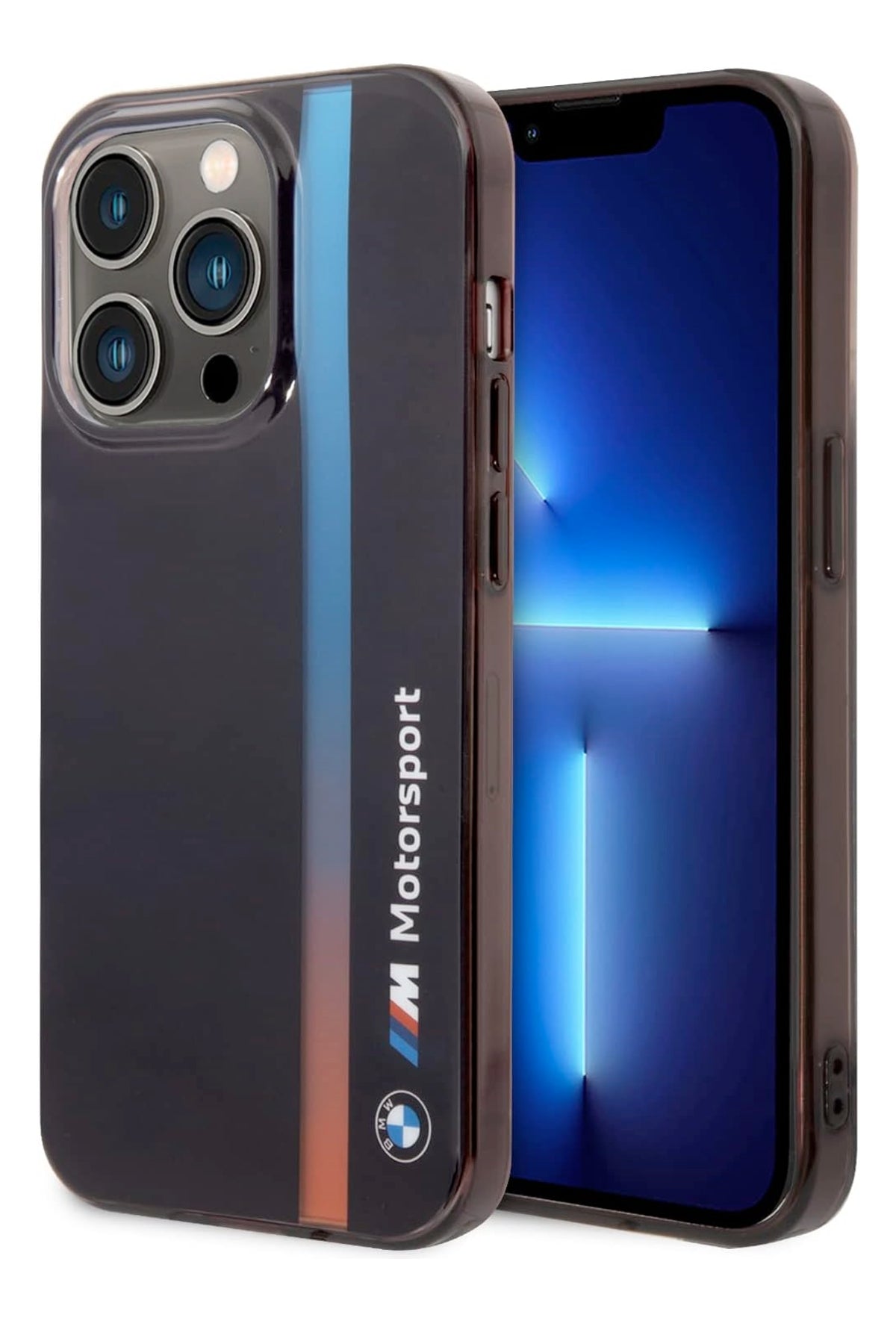 Apple iPhone 14 Pro uyumlu BMW M Motorsport Lisanslı Tricolor Kılıf
