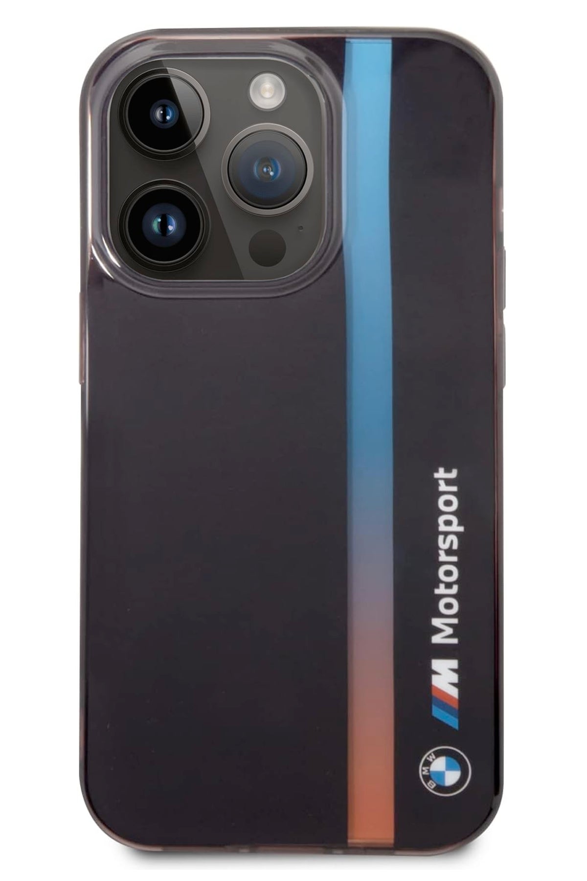 Apple iPhone 14 Pro Max uyumlu BMW M Motorsport Lisanslı Tricolor Kılıf
