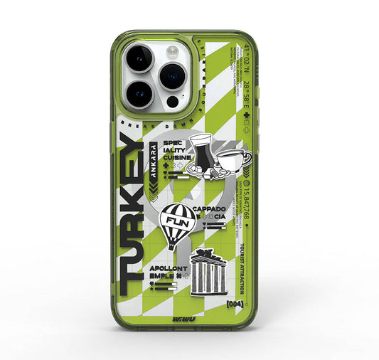 Turkey A Serisi Magsafe uyumlu Desenli iPhone 15 Pro Kılıf