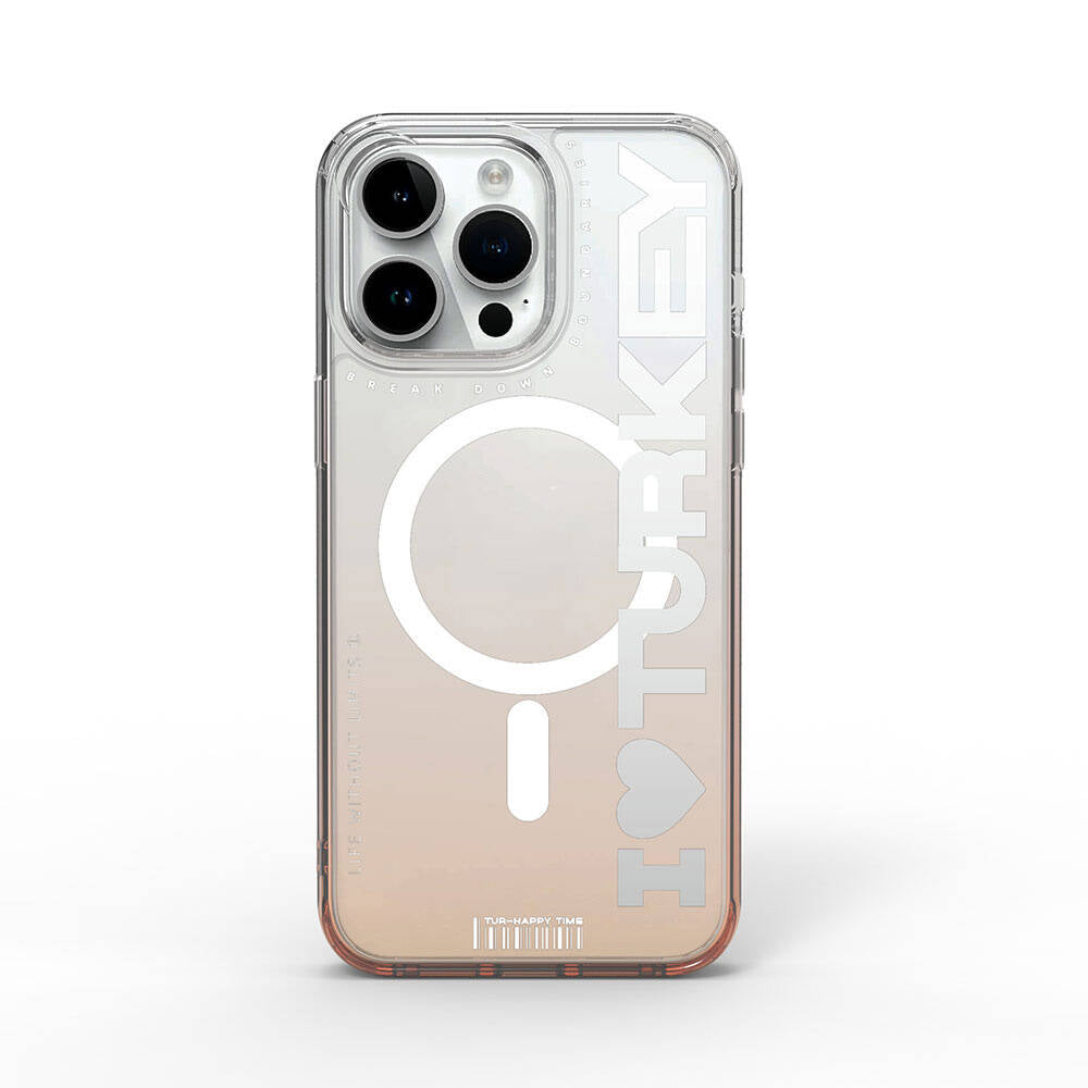 Turkey C Serisi Magsafe uyumlu Şeffaf Renk Geçişli iPhone 15 Pro Kılıf