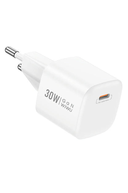 Wiwu Wi-U006 GaN Tech PD Hızlı Şarj Özellikli Seyahat Şarj Başlığı 30W
